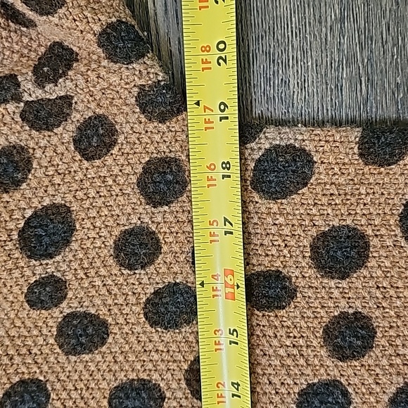 Madewell Black Brown Polka Dot Long Sleeve Wool Sweater Dress Size XS - Picture 10 of 15